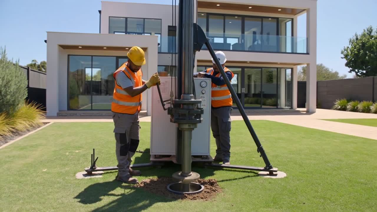 Wellpoint Installation Durban - wellpoint installation crew jetting a wellpoint on a Durban property